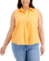 Style & Co Plus Size Woven Sleeveless Top
